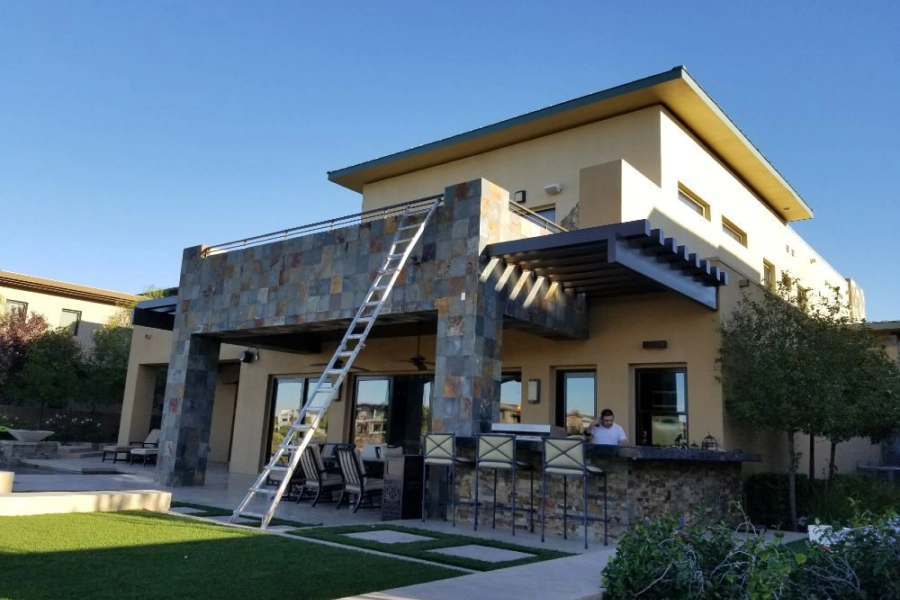 modern and luxurious residential house exterior painting service